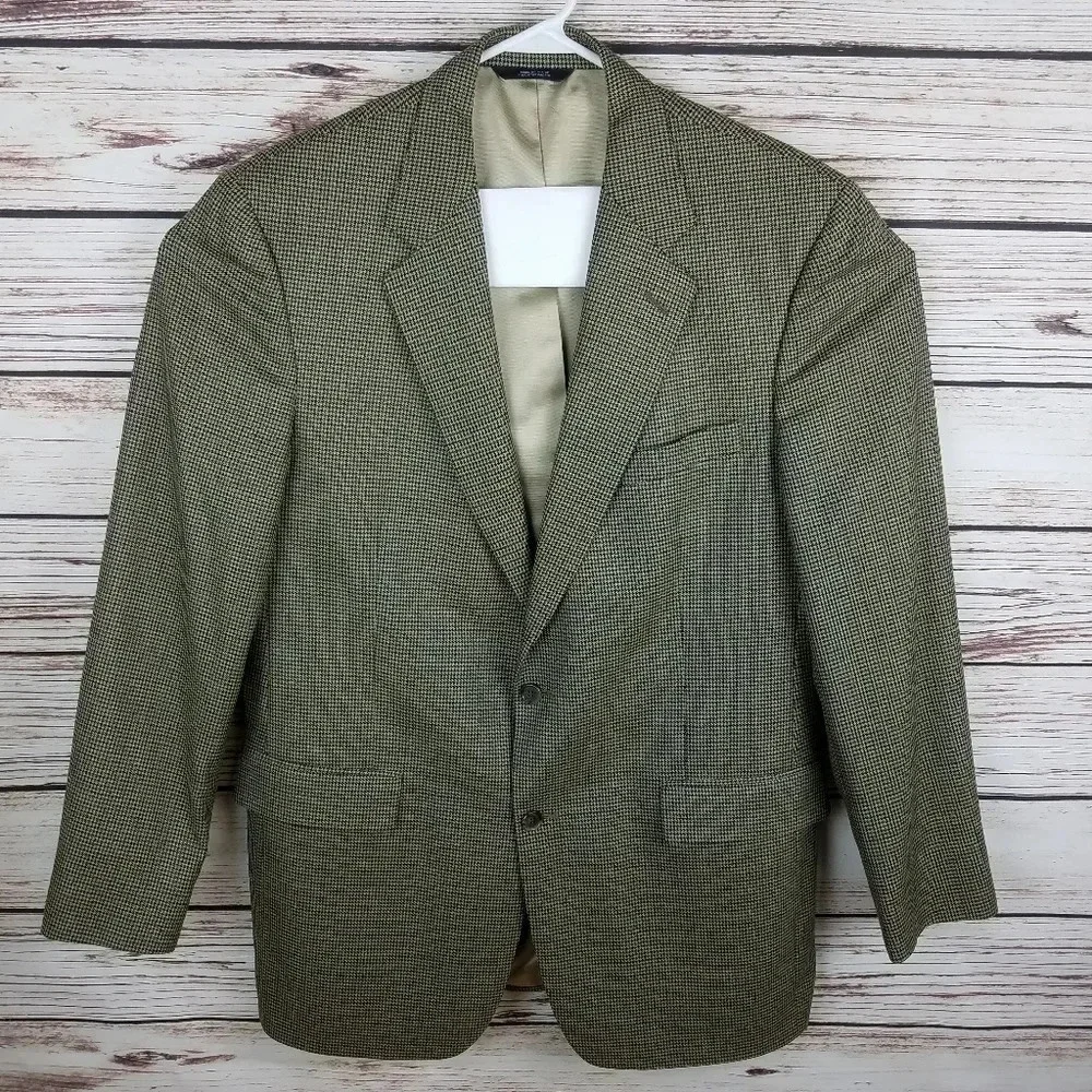 Brooks Brothers 42 XL Houndstooth Blazer Jacket
